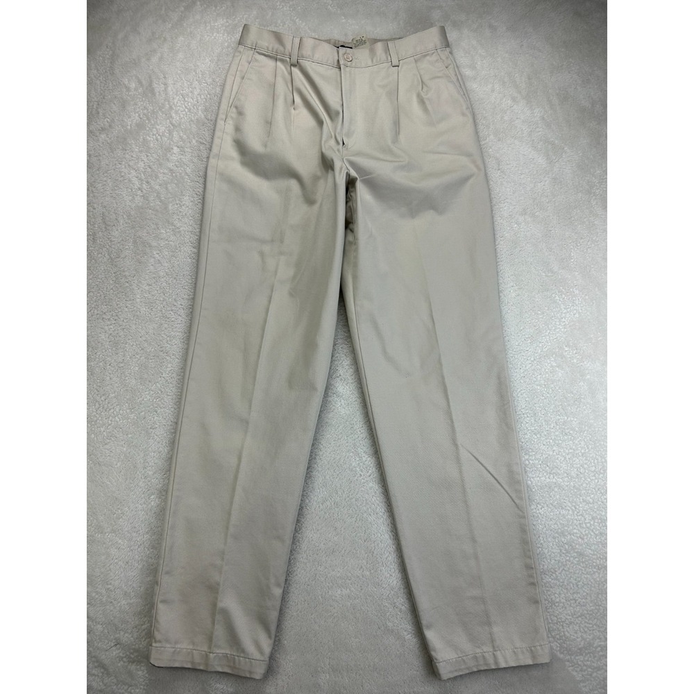 NWT Vintage Dockers Khaki Pants Womens 12 Long Pleated Tapered Leg  Dead Stock